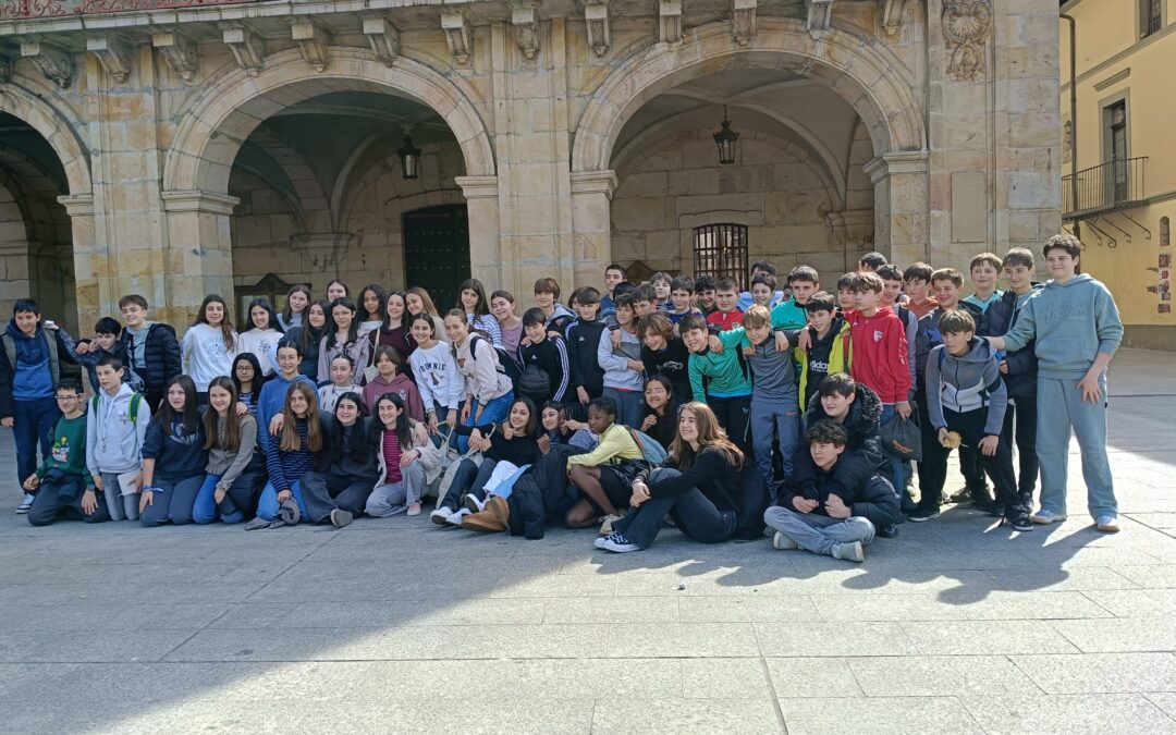 DBH 1eko ikasleak Balmasedako Zubizarra ikastolarekin elkarlanean ari dira.